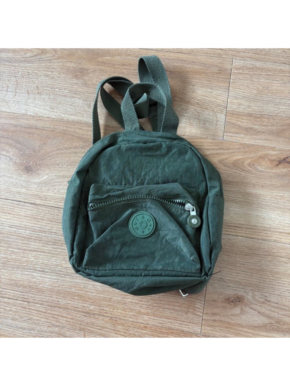 GY & GY Zip Around Mini Backpack Green Size Small